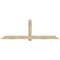 Ekena Millwork Eugene Rough Sawn Timber Gable Bracket, Douglas Fir, 108"W x 36"H x 6"D x 6"F, 8/12 Pitch GBW108X36X0606EUG00RDF - alternate 1
